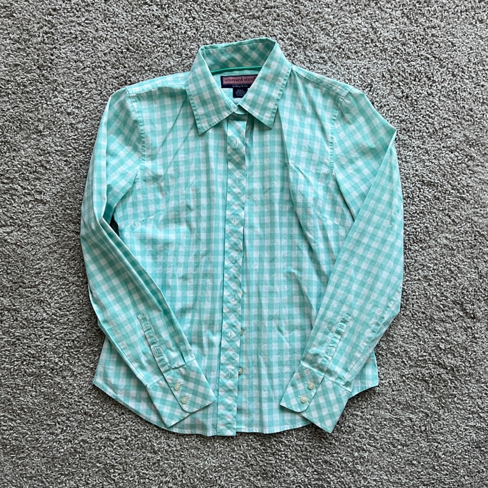 Gingham Button Up Shirt